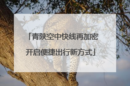 青陕空中快线再加密 开启便捷出行新方式