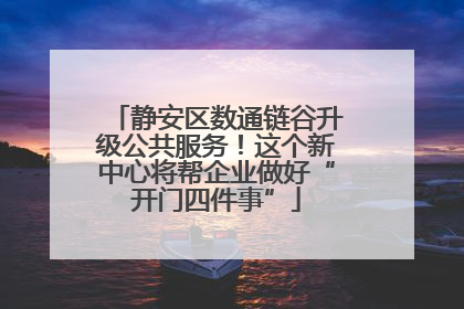 静安区数通链谷升级公共服务！这个新中心将帮企业做好“开门四件事”