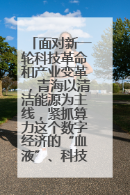 面对新一轮科技革命和产业变革，青海以清洁能源为主线，紧抓算力这个数字经济的“血液”、科技主权的“筹码”、产业升级的“杠杆”、绿色转型的“支点”，勇于撬动国家“双碳”战略、“东数西算”工程重大发展新机遇
