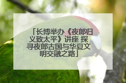 长博举办《夜郎归义致太平》讲座 探寻夜郎古国与华夏文明交融之路