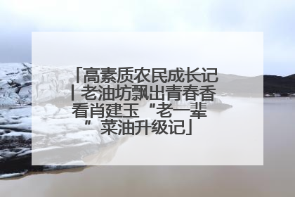 高素质农民成长记丨老油坊飘出青春香 看肖建玉“老一辈”菜油升级记