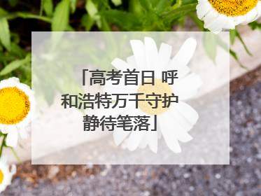 高考首日 呼和浩特万千守护静待笔落