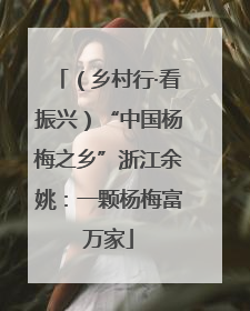 （乡村行·看振兴）“中国杨梅之乡”浙江余姚：一颗杨梅富万家