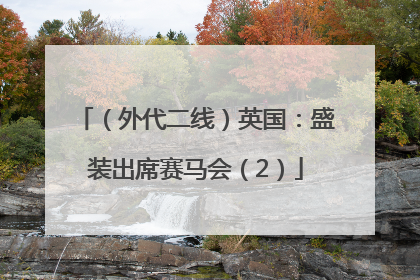 （外代二线）英国：盛装出席赛马会（2）
