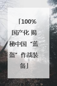 100%国产化 揭秘中国“蓝盔”作战装备