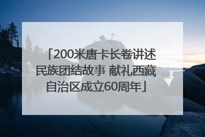 200米唐卡长卷讲述民族团结故事 献礼西藏自治区成立60周年
