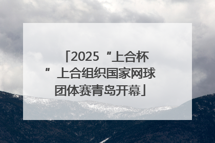 2025“上合杯”上合组织国家网球团体赛青岛开幕
