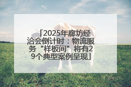 2025年廊坊经洽会倒计时：物流服务“样板间”将有29个典型案例呈现