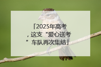 2025年高考，这支“爱心送考”车队再次集结