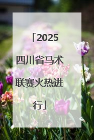 2025四川省马术联赛火热进行