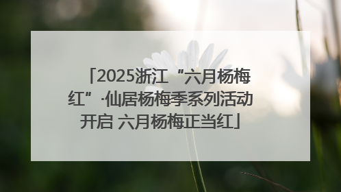 2025浙江“六月杨梅红”·仙居杨梅季系列活动开启 六月杨梅正当红