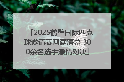 2025鹤壁国际匹克球邀请赛圆满落幕 300余名选手激情对决