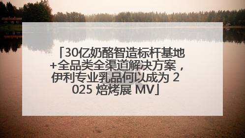 30亿奶酪智造标杆基地+全品类全渠道解决方案，伊利专业乳品何以成为 2025 焙烤展 MV