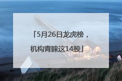 5月26日龙虎榜，机构青睐这14股