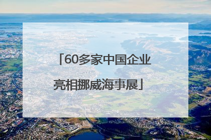 60多家中国企业亮相挪威海事展